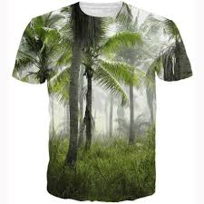 palmiye-baskılı-doğa-tişörtü